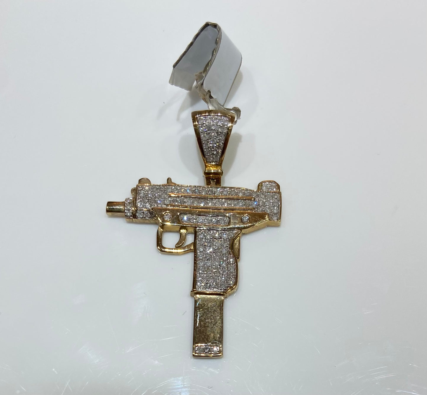 10K Yellow Gold 0.55CT Gun Charm