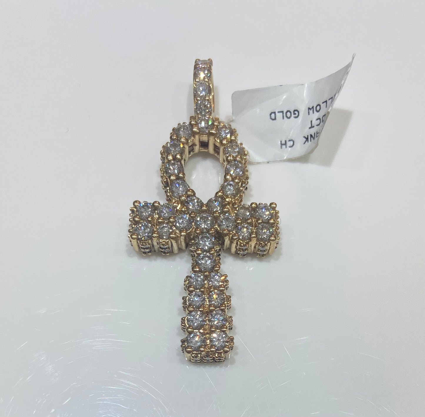 14K Yellow Gold 4.40CT Ankh Charm