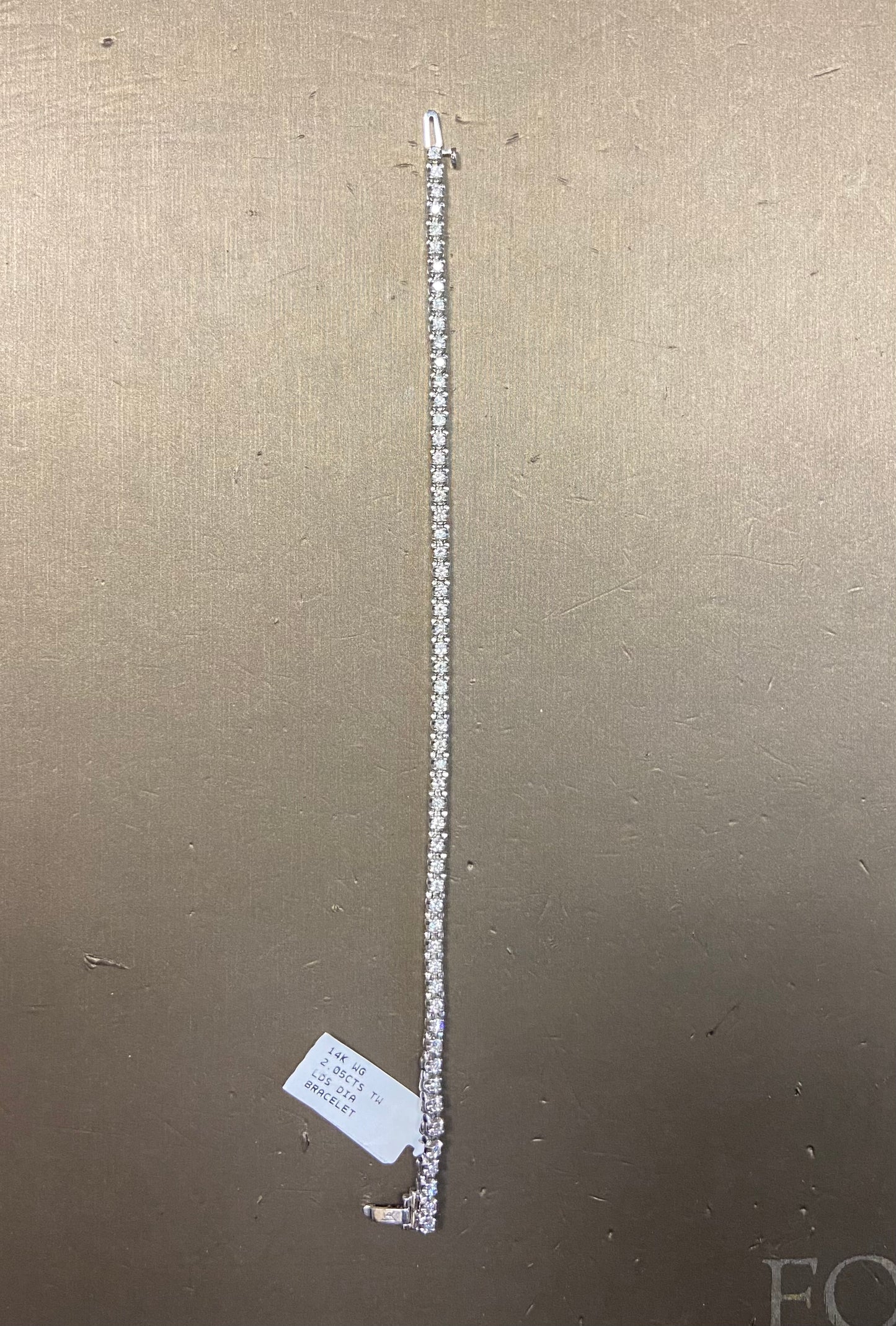 14K White Gold 2.05CTS Diamond Bracelet