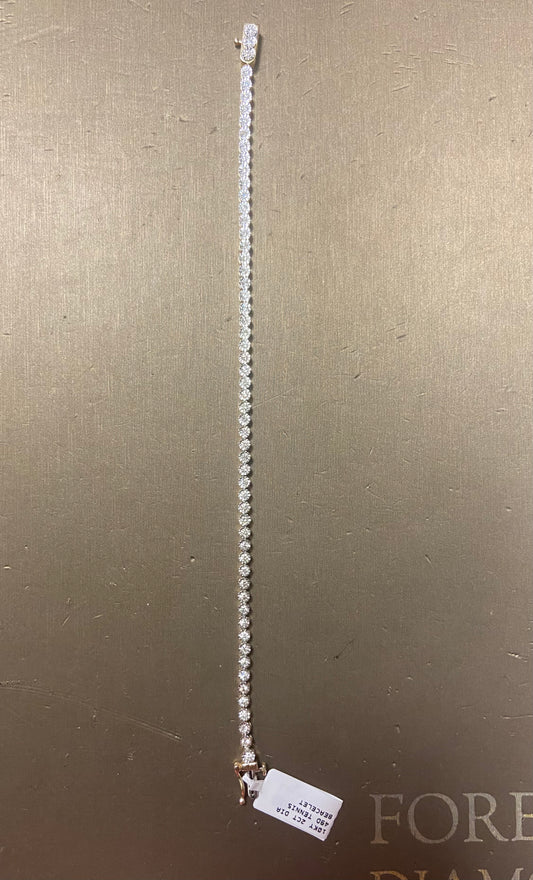 10K Yellow Gold 2.00CT 49D Tennis Bracelet