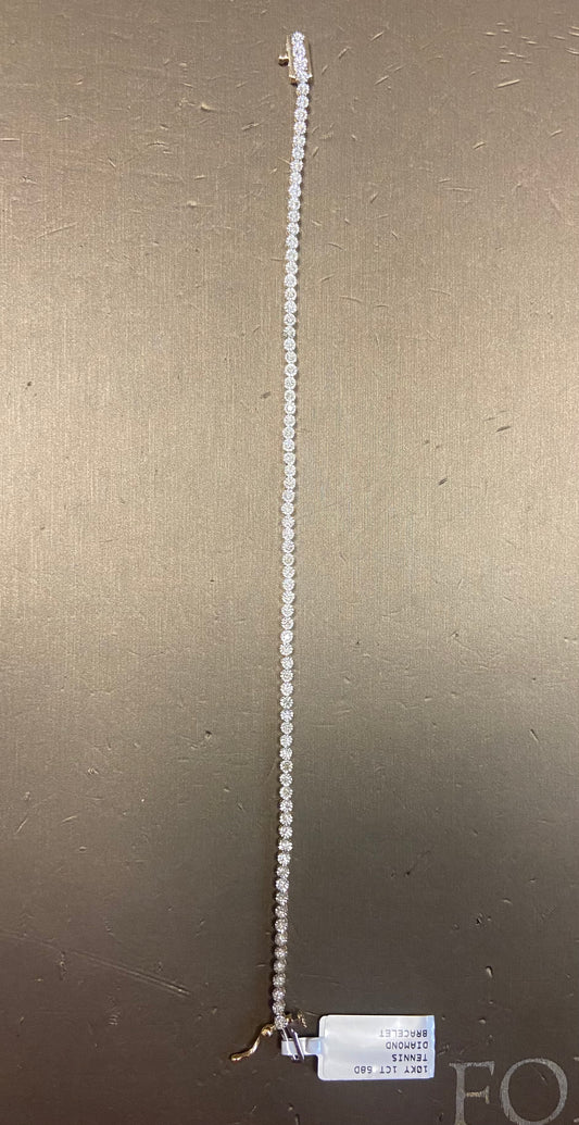 10K Yellow Gold 1CT 68D Tennis Bracelet