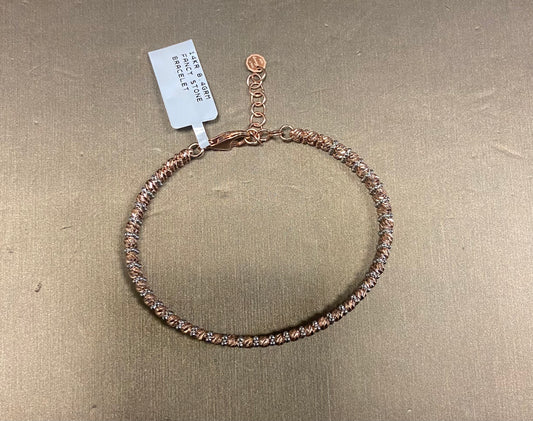 14K Rose Gold 8.4GRM Fancy Stone Bracelet