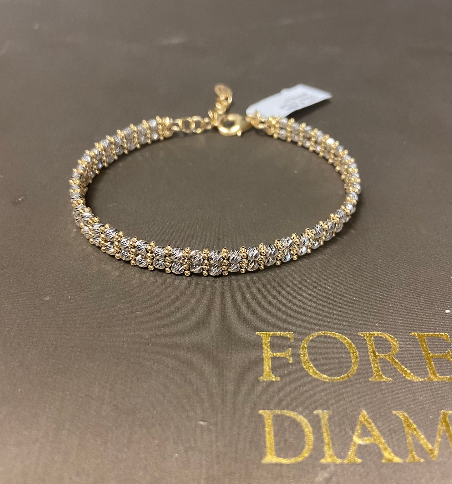 14K Yellow Gold 8.8GRM Fancy Stone Bracelet