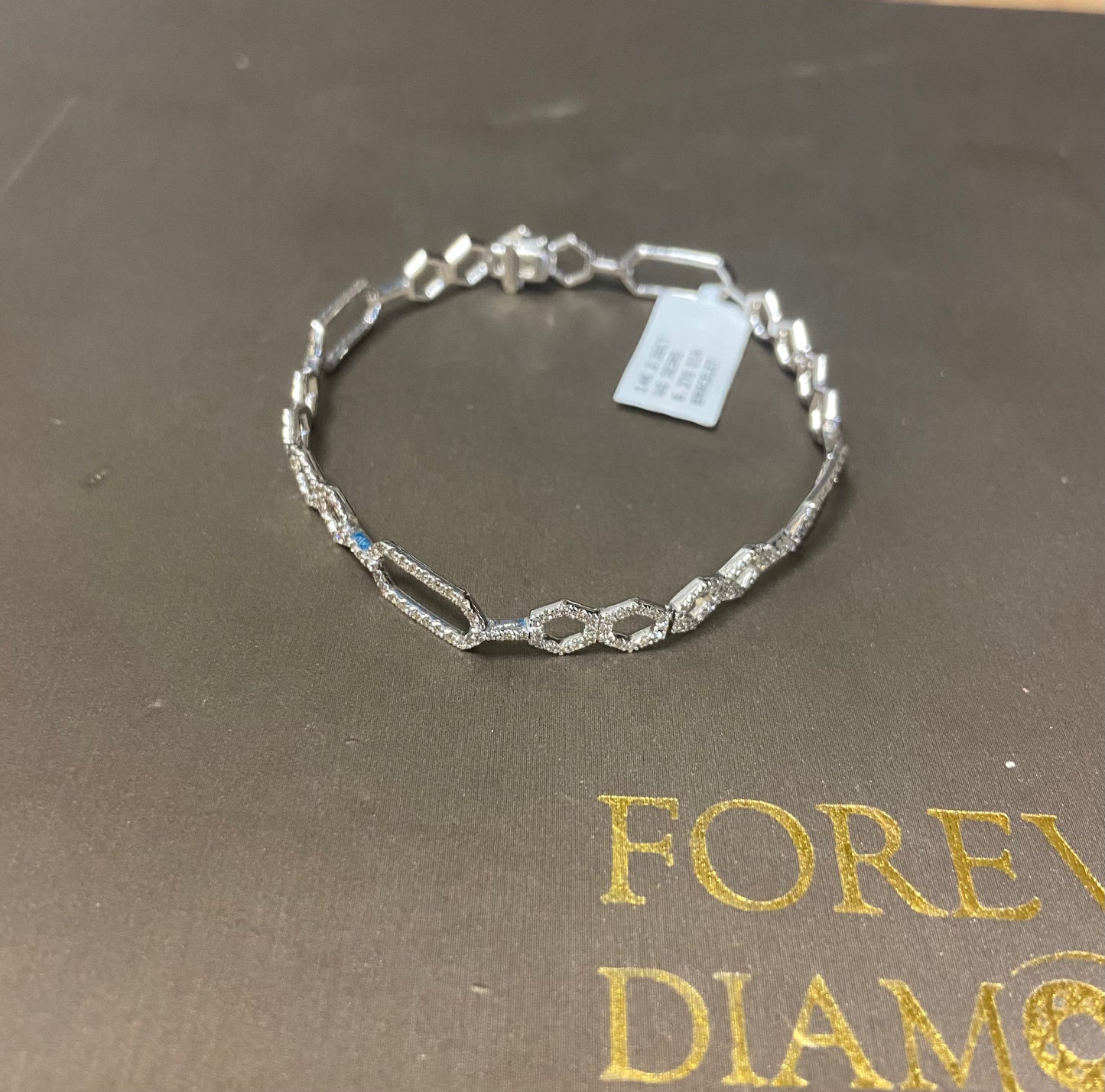 14K White Gold 2.26CT Diamond Bracelet