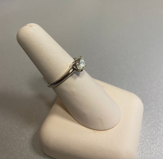 14K White Gold 0.80CT Diamond Ring