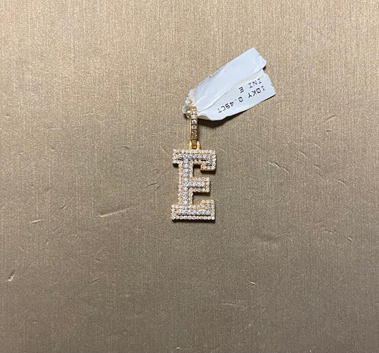 10K Yellow Gold 0.49CT "E" Initial Charm