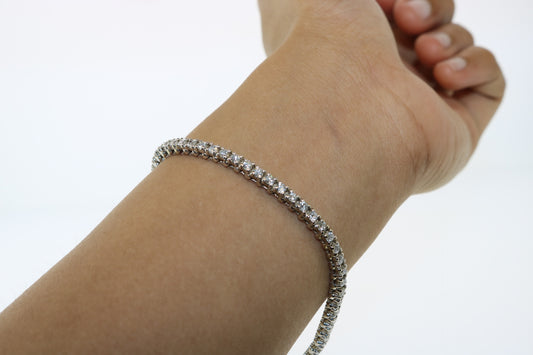 14K White Gold 3.00CT Bracelet