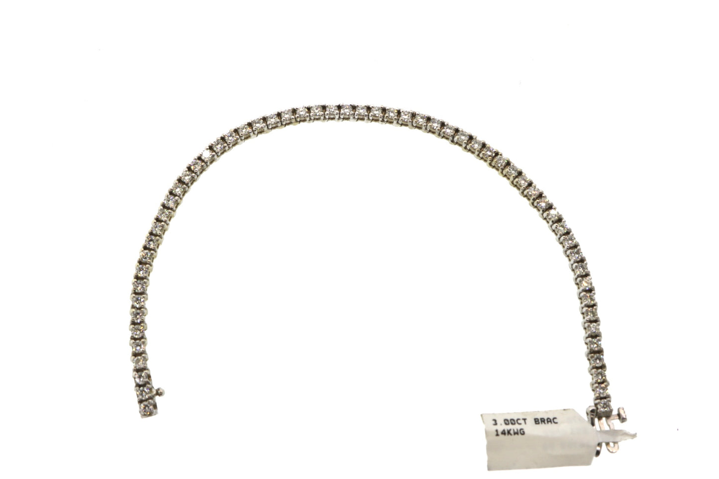 14K White Gold 3.00CT Bracelet