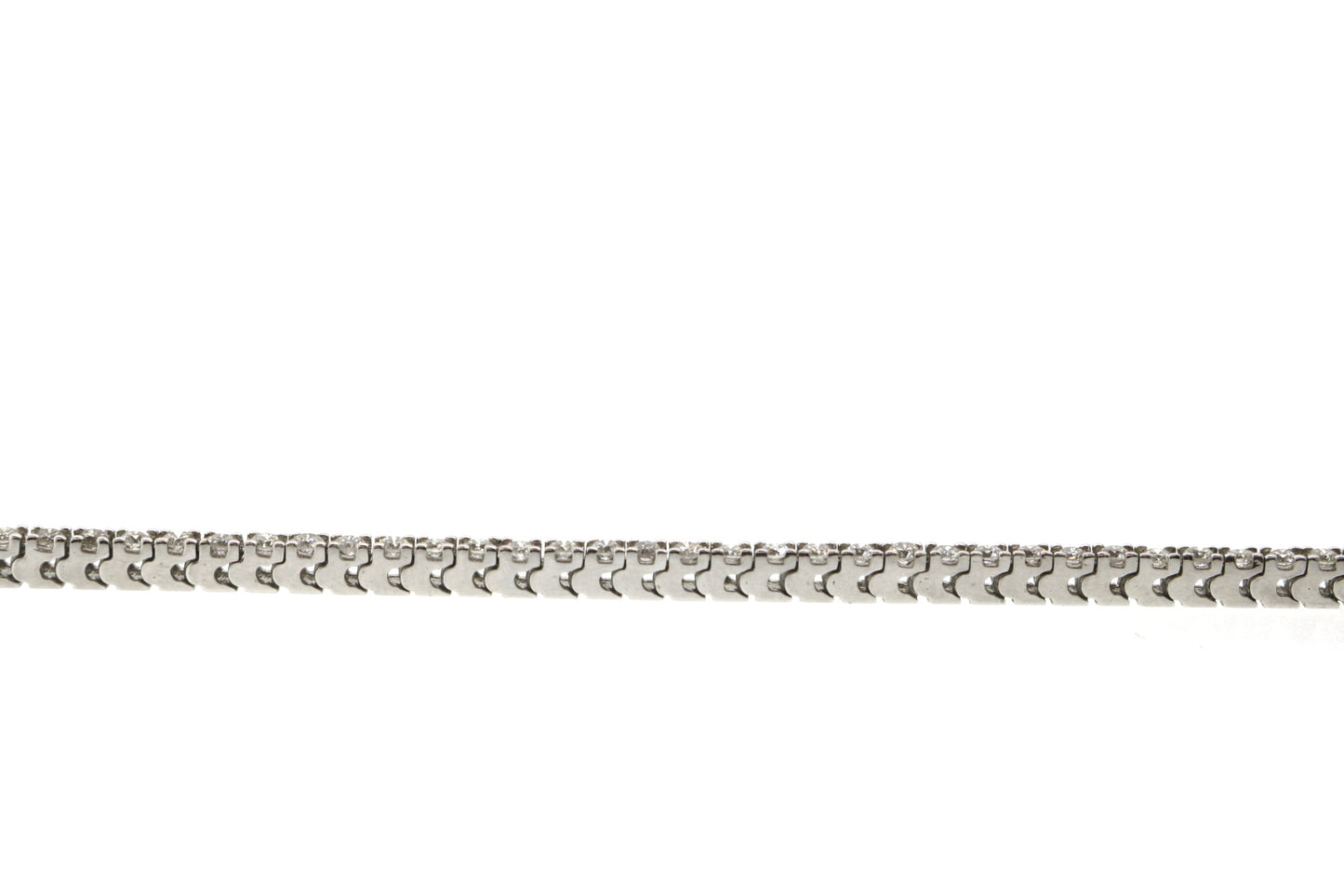 14K White Gold  2CT Tennis Bracelet