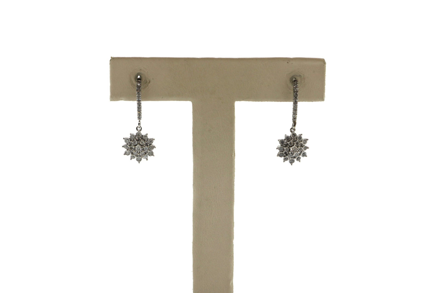 10K White Gold 1.00CT Earrings