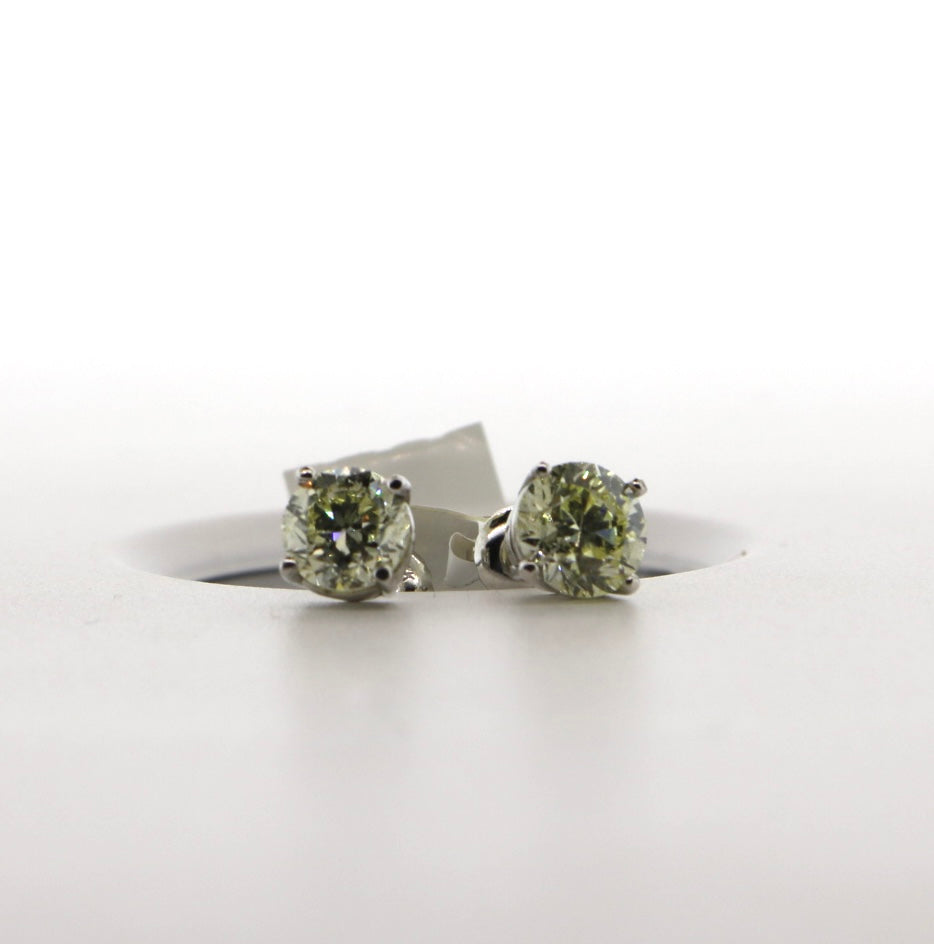 14K White Gold 2.30CT Diamond Studs