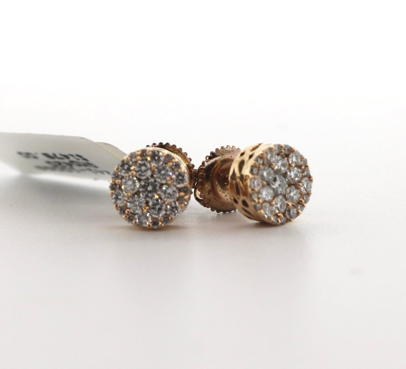 14K Rose Gold 0.50CT Diamond Earrings