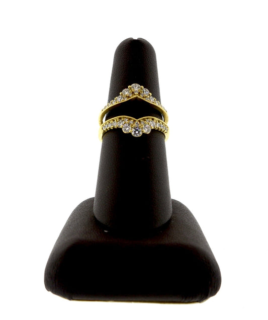 18K Yellow Gold 0.76CT 5.2 Grams Ring Wrap