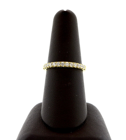 18K Yellow Gold 0.35CT RD Wedding Band