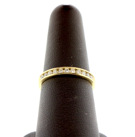 14K Yellow Gold 0.25CT Wedding Band