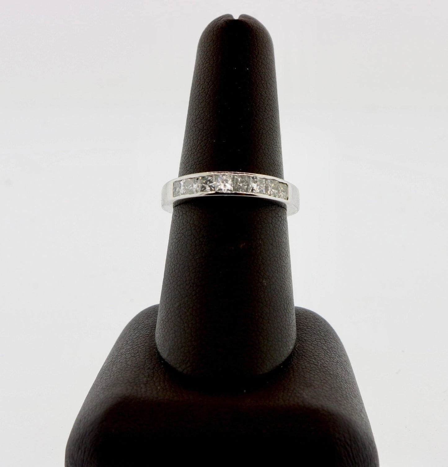 14K White Gold 0.60CT PR Diamond Band