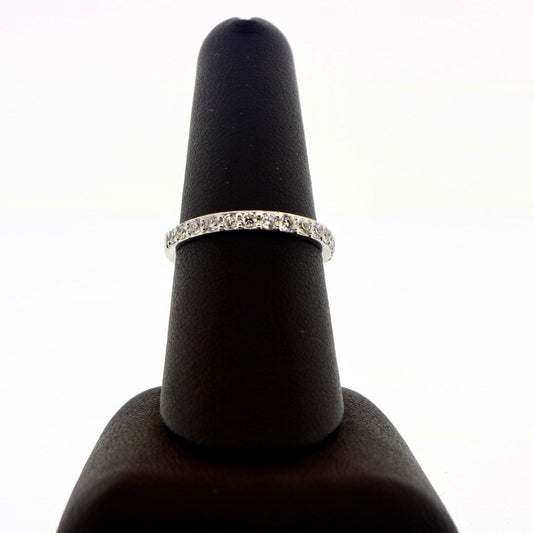 14K White Gold 0.47CT LDS Diamond Band