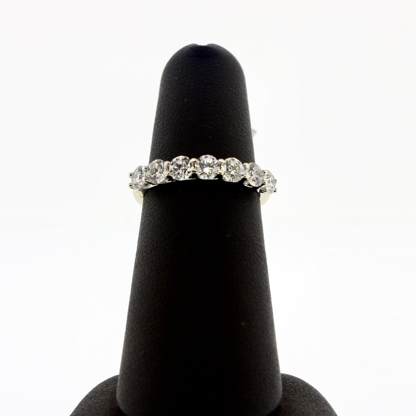 14K White Gold 1.05CT Diamond Band