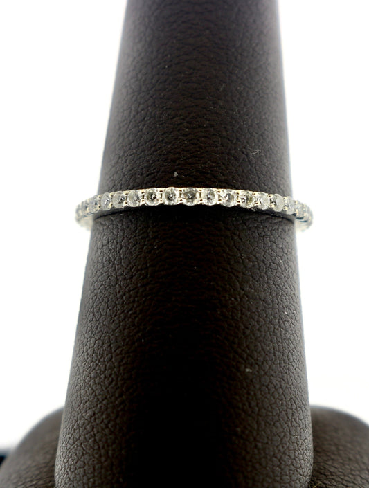 14K White Gold 1.00CT Eternity Diamond Band