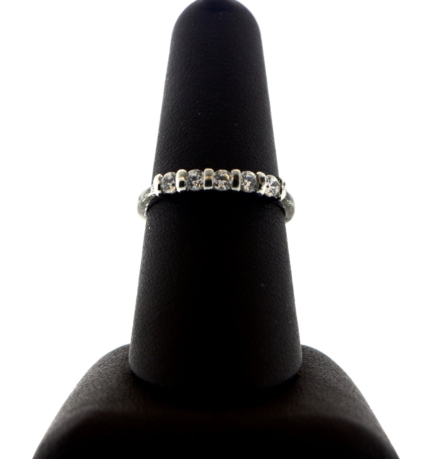 Silver Wedding Band with 0.50CTW Diamonds