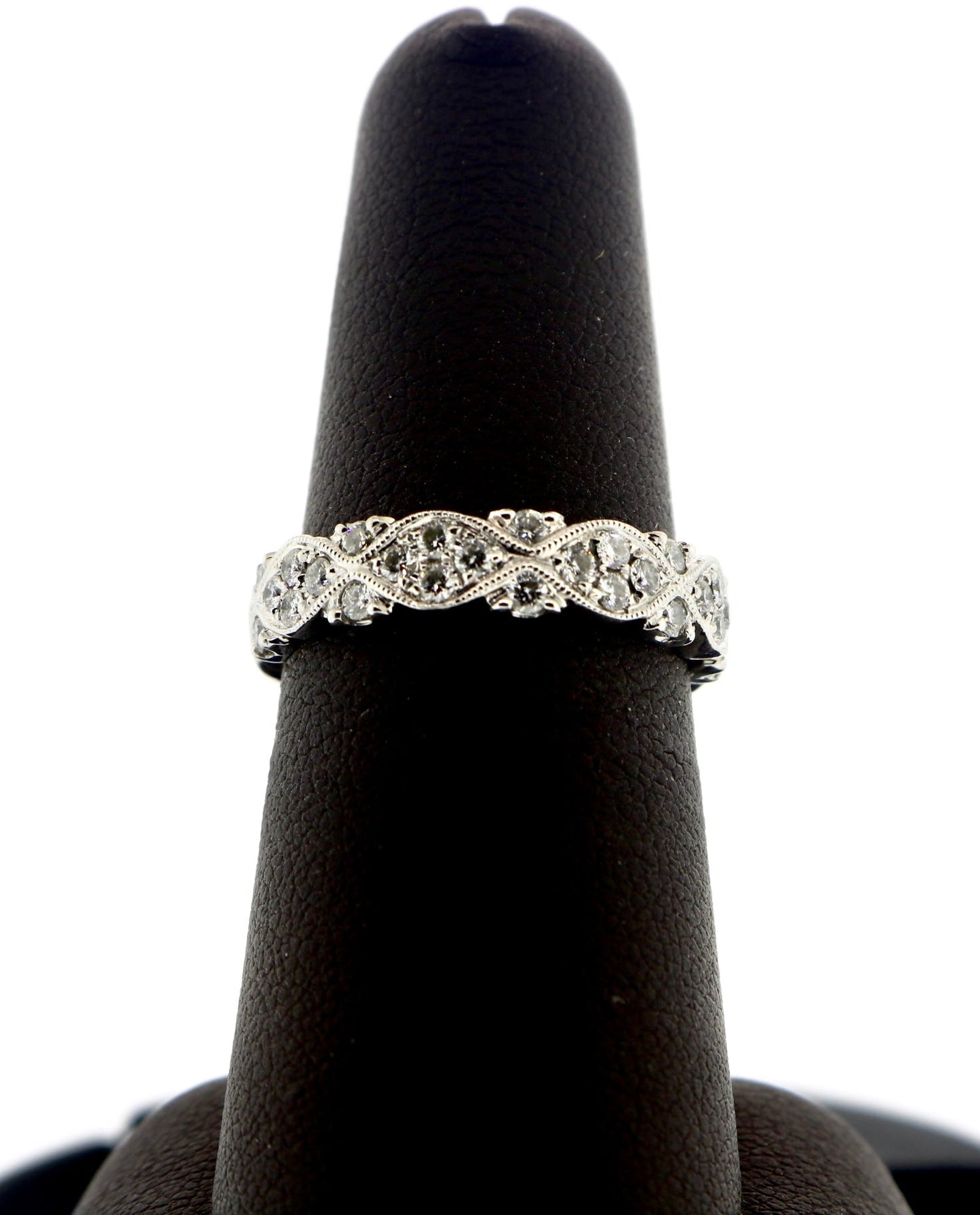 14K White Gold 0.50CT Fancy Diamond Band