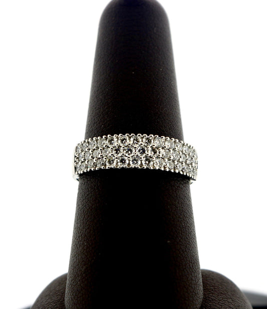 18K White Gold 0.80CT 4.37 Grams Diamond Band