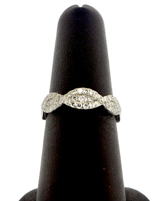 18K White Gold 0.48CTW RNDS Diamond Band