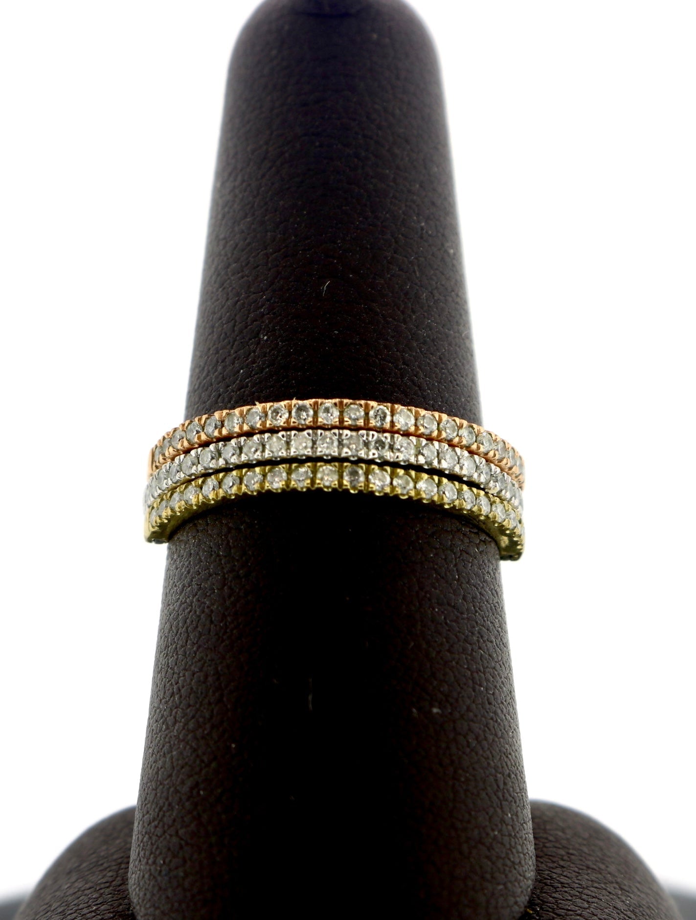 10K Trio 0.38CT Multi Flip Diamond Band