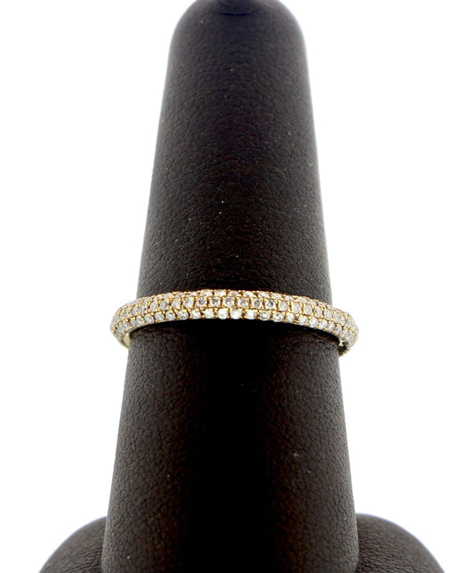 14K Rose Gold 0.50CT Pave Diamond Band