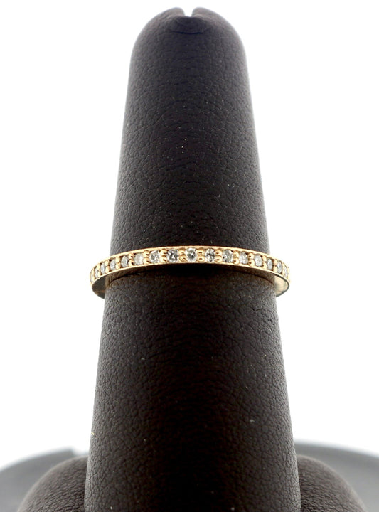 14K Rose Gold 0.19CTW RDS Diamond Band