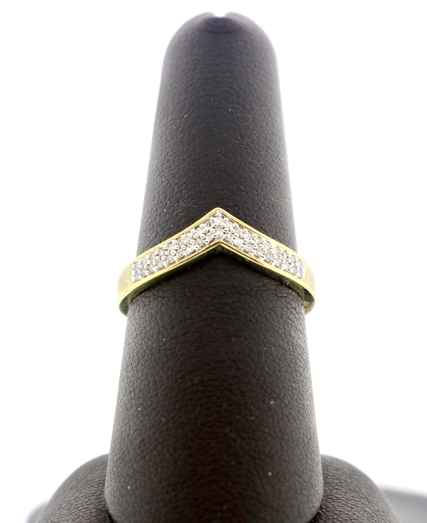 10K Yellow Gold 0.15CT Tri Band