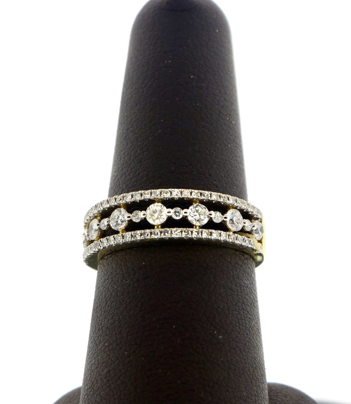 14K Yellow Gold 0.70CT Diamond Band