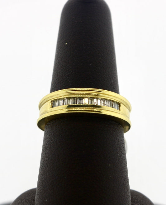 14K CHNL 0.55CTW BGT Diamond Band