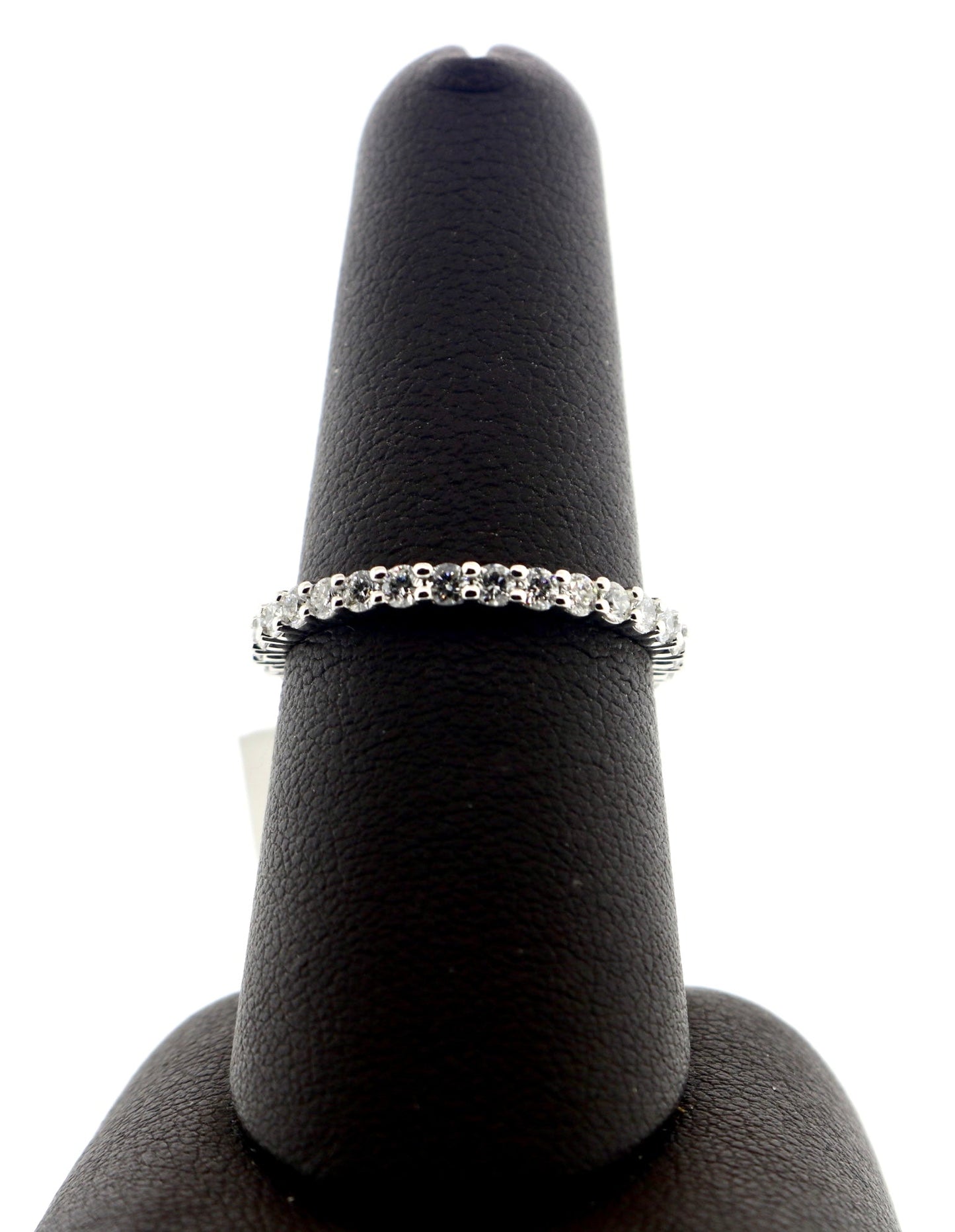 14K White Gold 2MM 3/4CT Diamond Band