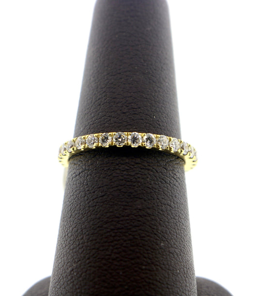 18K Yellow Gold 0.75CT Diamond Band