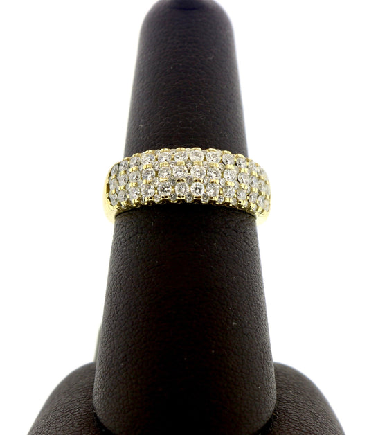 14K Yellow Gold 1CT Diamond Band