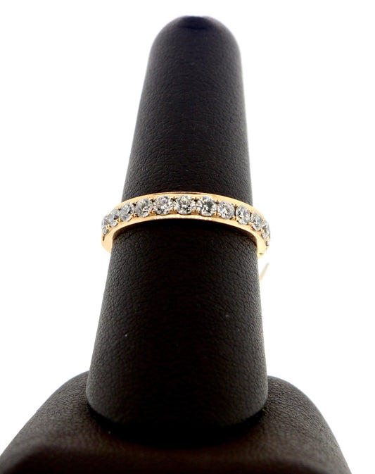 14K Rose Gold 0.75CT Diamond Band