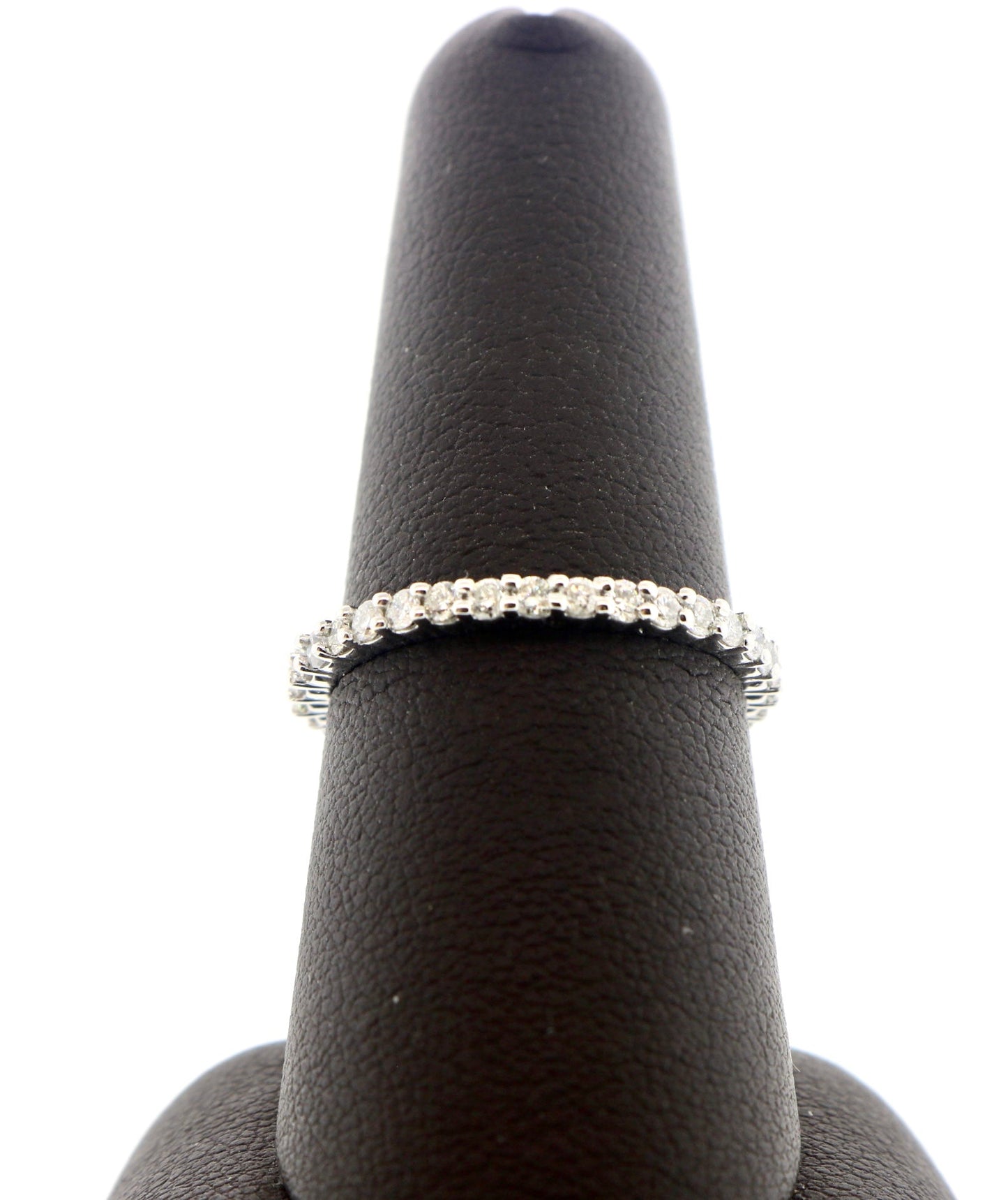 14K White Gold 3/4CTW Anni Diamond Band