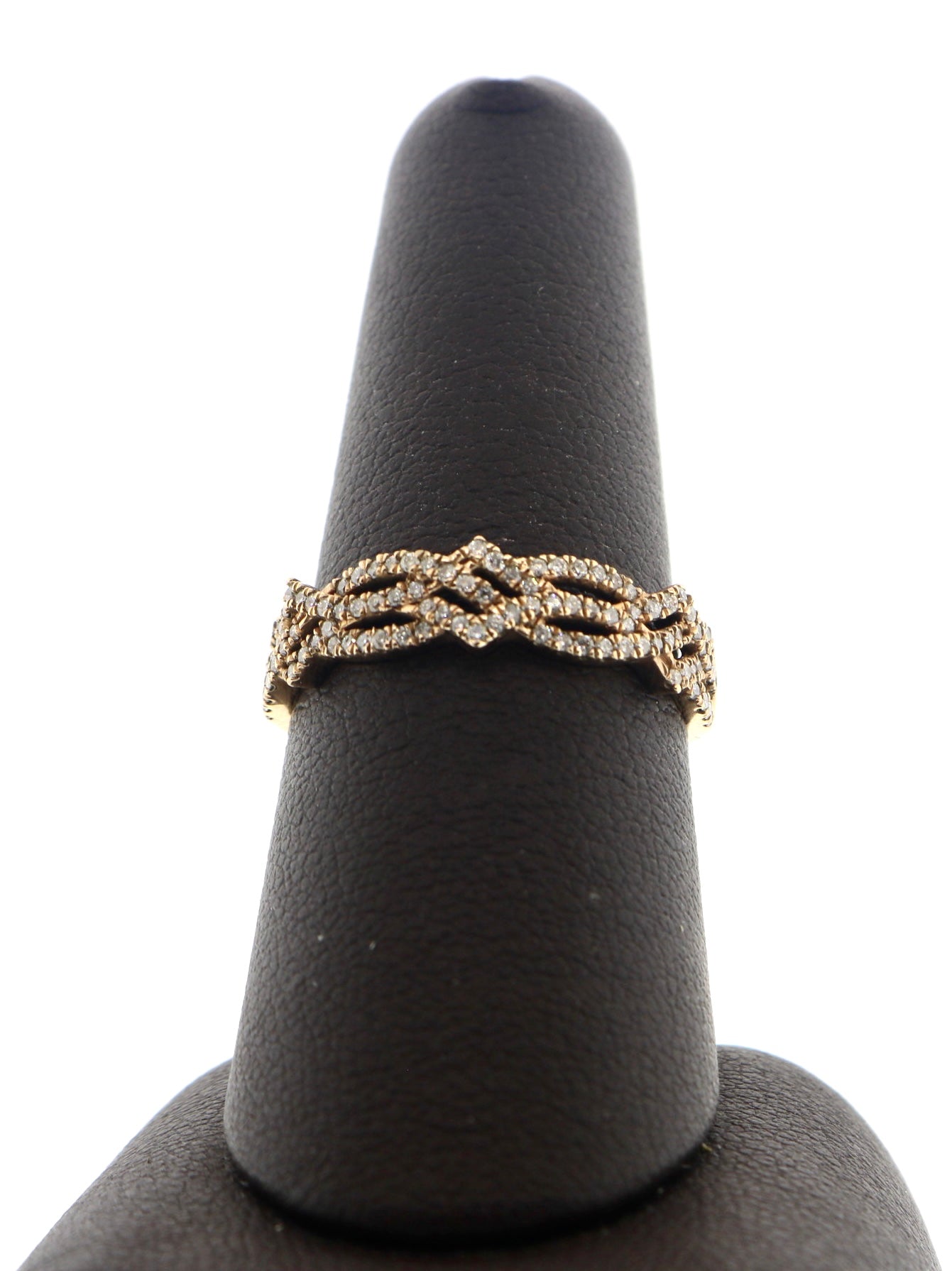 10K Rose Gold 0.35CT Diamond Band