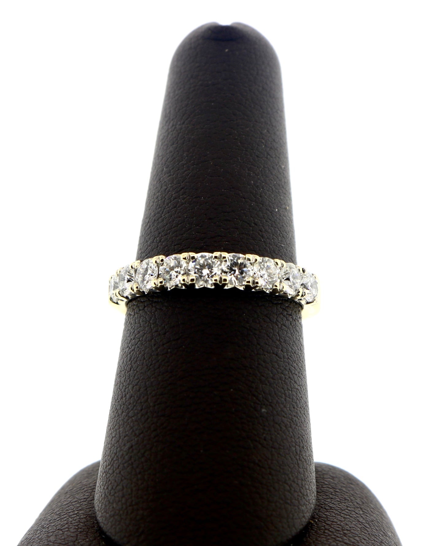 18K White Gold 1CTW 9 RD 4.65 Grams Diamond Band