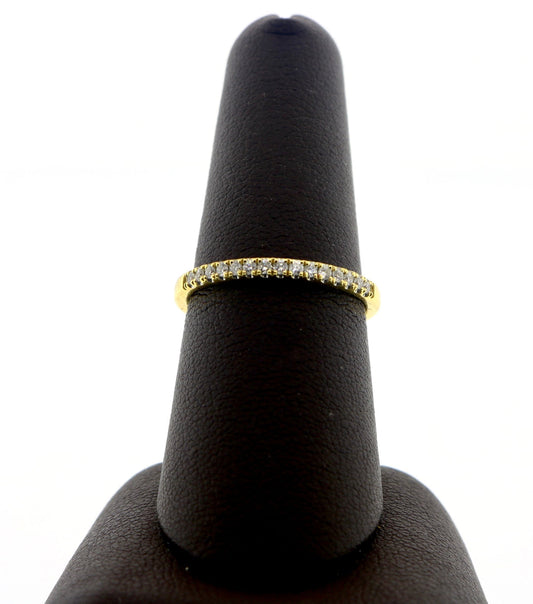 18K Yellow Gold 0.15CT Diamond Band