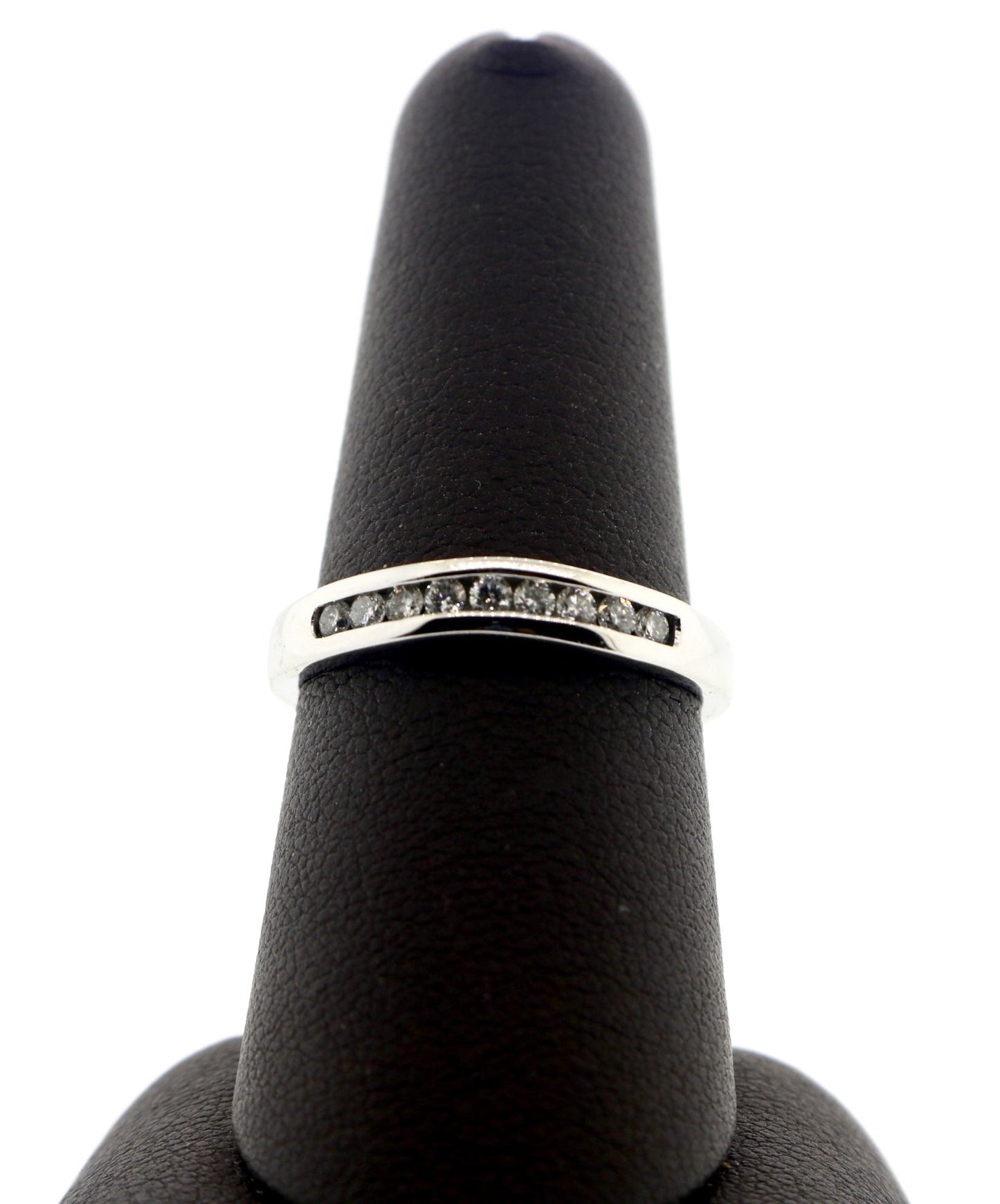 14K White Gold 0.25CT Channel Set Diamond Band