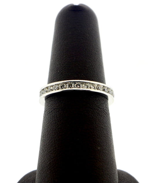 14K White Gold 0.85CT 2.48 Grams Eternity Band