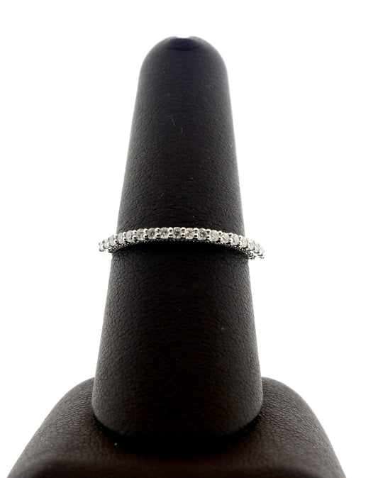 14K White Gold 0.35CT Diamond Band