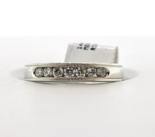 14K White Gold 0.45CT Mens Diamond Ring