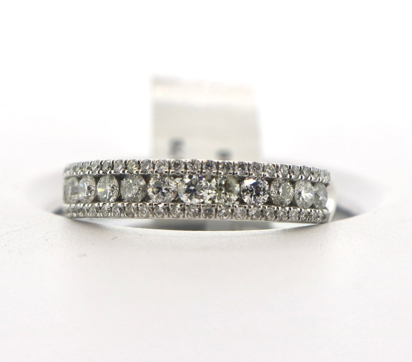 10K White Gold 1.15CT Mens Diamond Band