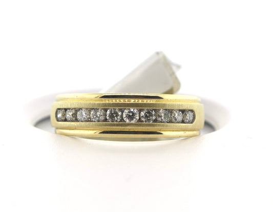 10K Yellow Gold 0.5CT 5.2 Grams Mens Diamond Ring