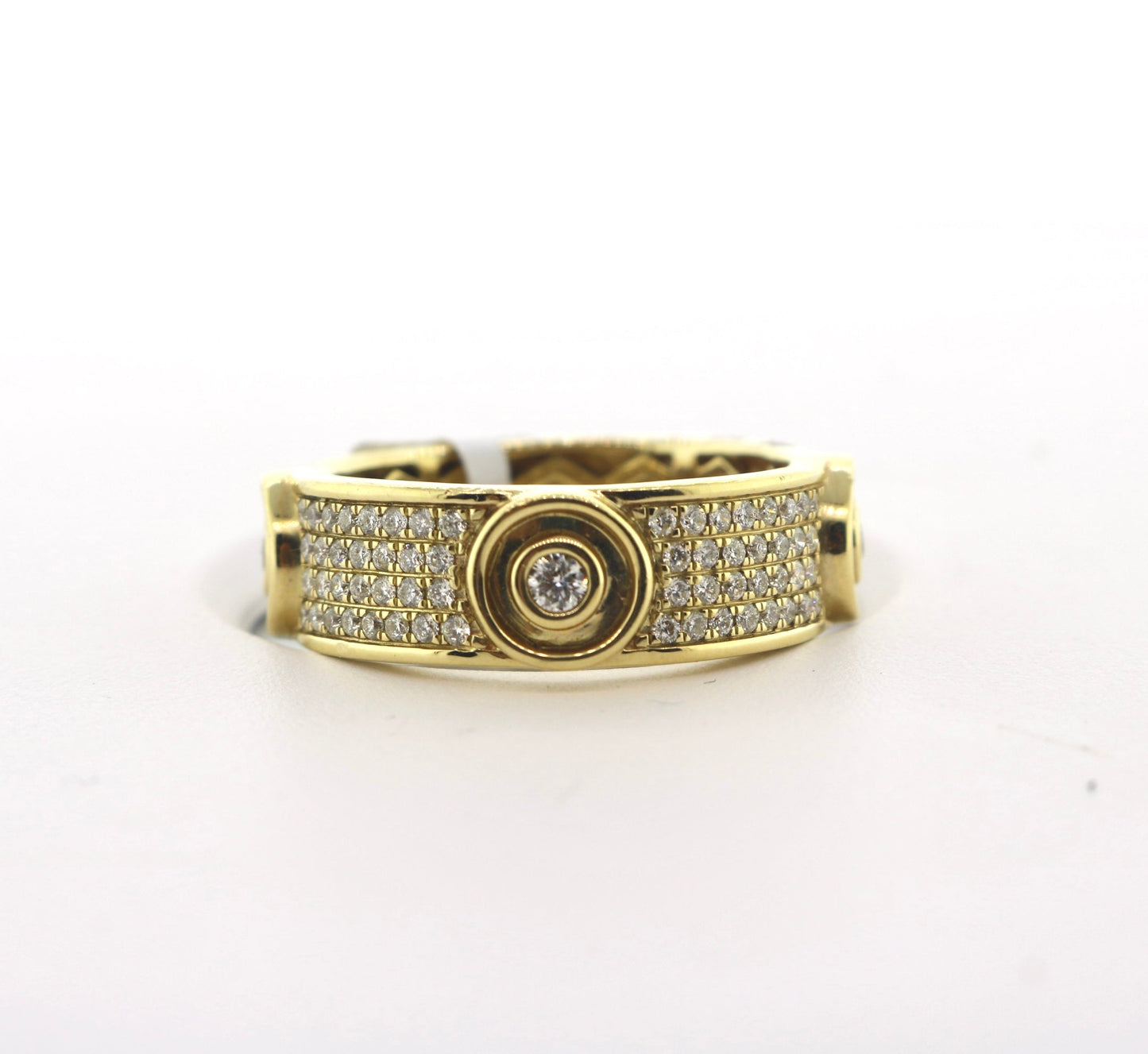 14K Yellow Gold 1.50CTW RNDS Eternity Diamond Ring