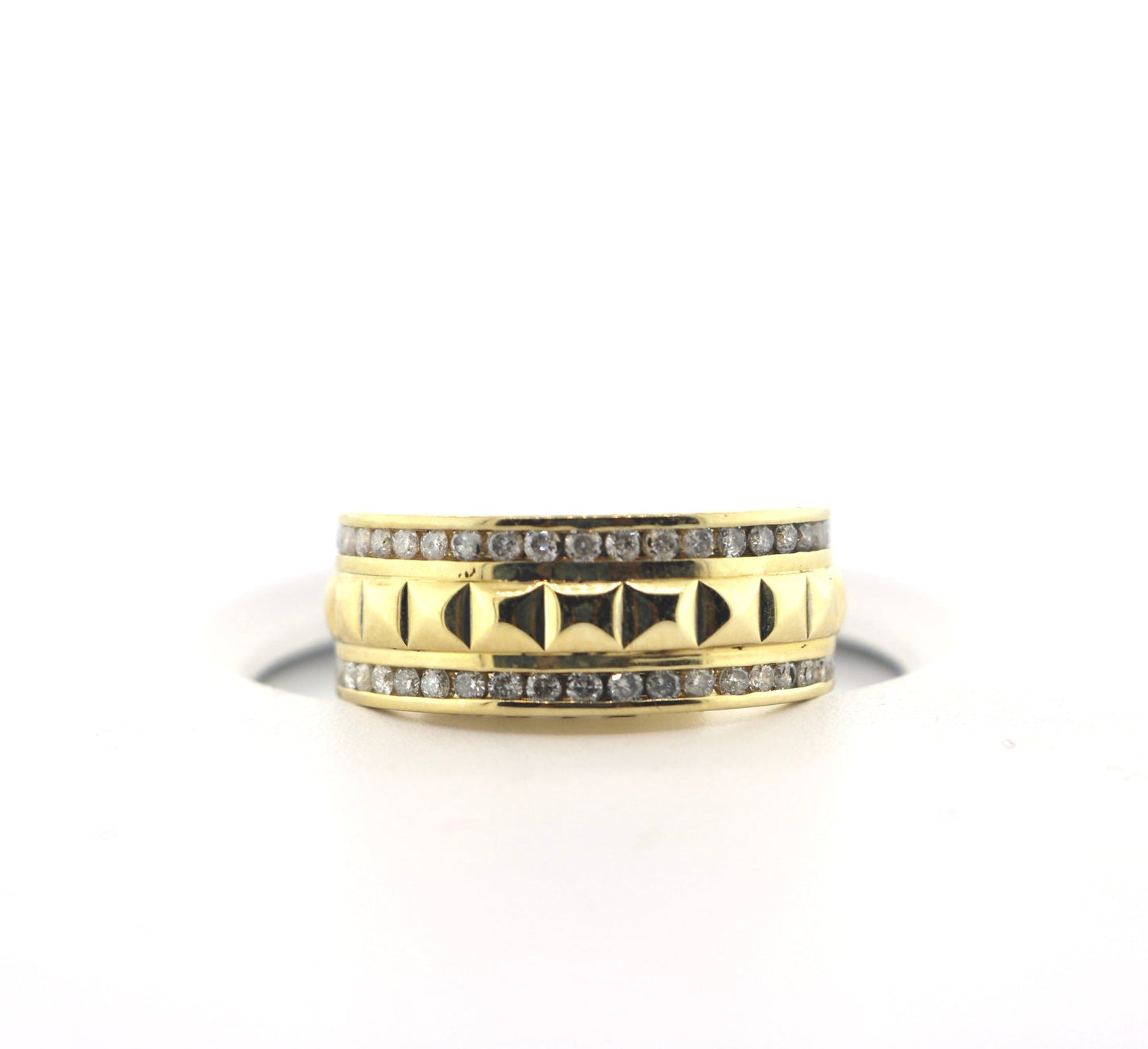 10K Yellow Gold 0.50CT 6.4 Grams Black Diamond Ring