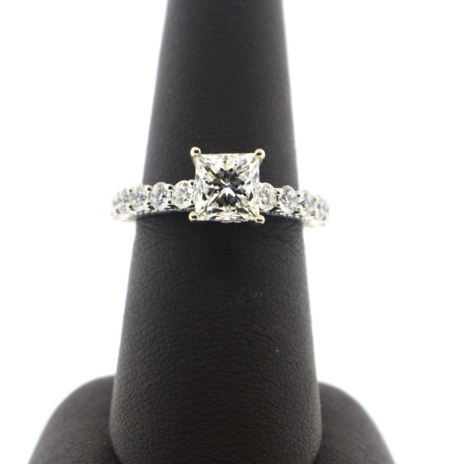 18K White Gold 1.67PR EGL 3.06CTW G/SI2 Diamond Ring